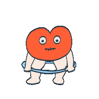 Workout くちびる Sticker by Lipchan