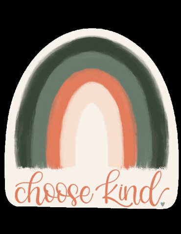 hearttohomepam giphygifmaker rainbow kindness kind GIF