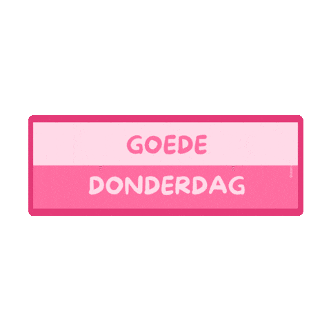 Donderdag Sticker by DOE Support