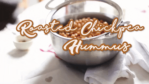 elsbro giphygifmaker vegan hummus chickpea GIF