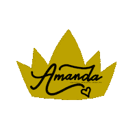 amandaholdendesigns logo queen crown gif amanda holden designs Sticker