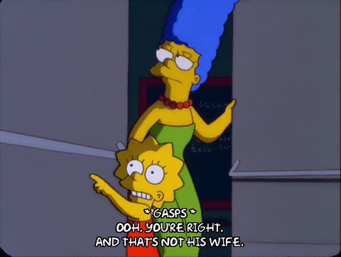 marge simpson pointing GIF