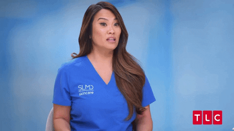 Reality TV gif. Sandra Lee on Dr Pimple Popper tosses a pile of paper up in the air and holds her hands up, as if she has simply had enough.
