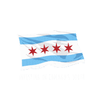 Flag Chicago Sticker by gripyouth