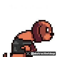 Dog Slouching Sticker by HotDogs
