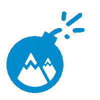 Snow Skiing Sticker by Giomonte