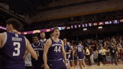 College Hoops Hug GIF by Northwestern Athletics