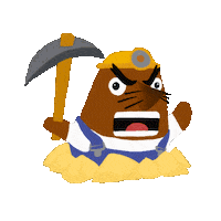Angry Animal Crossing Sticker