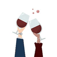 Cheers Wine Sticker by tSocial