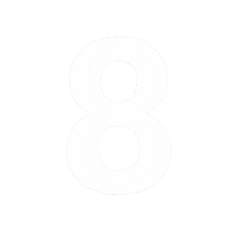 Doodle Number Sticker by Huddl Studio