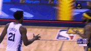 joel embiid hug GIF by NBA