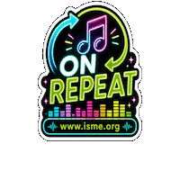 Favorite Song On Repeat Sticker by International Society for Music Education