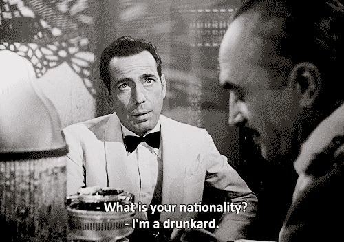 i'm drunkard humphrey bogart GIF by Kate