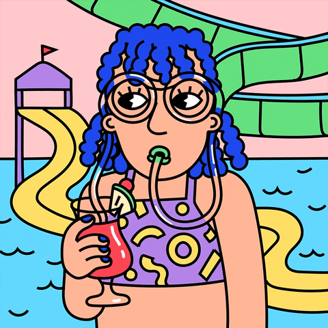 Water Park Summer GIF by Grace Lee