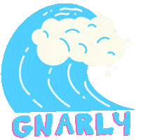 Wave Send It Sticker by coopidydoopidy