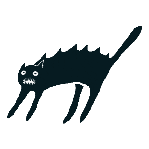 Cat Shock Sticker by krist menina