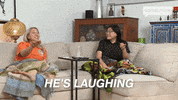 Happy Pointing GIF by Gogglebox Australia