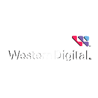 WesternDigitalCorporation logo 3d flash data Sticker