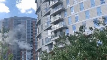 Fire Crews Tackle Blaze at East London Tower Block With 'Grenfell-Like' Cladding