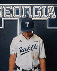 Georgia Tech Baseball GIF by Georgia Tech Yellow Jackets
