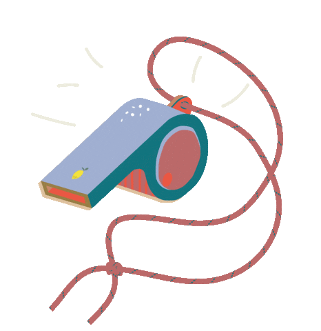 Referee Whistle Sticker by rillagorilla