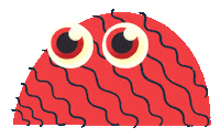 Illustration Eyes Sticker by Jef Caine