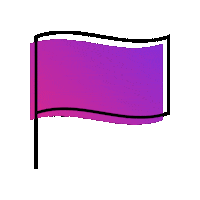 BiPrideUK pride flag purple bisexual Sticker