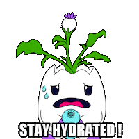 Stay Hydrated Water Bottle Sticker by Magic Eden