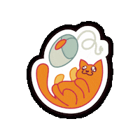 topsupportau it company cat and mouse top support top support australia Sticker