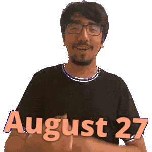 August Sticker