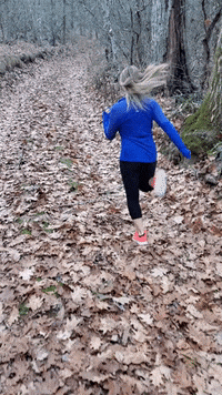happy yay run jump yippie GIF