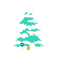 Christmas Tree Snow Sticker by ADT Security