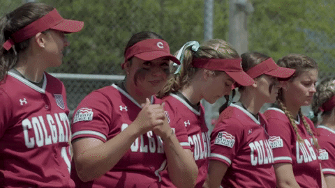 Line Up Softball GIF by Colgate Athletics