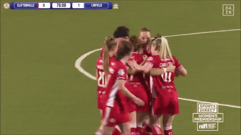 High Five Celebration GIF by Cliftonville Football Club