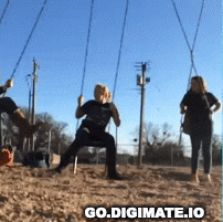 Digimateio giphyupload fail swing social distancing GIF
