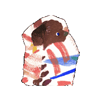 Sleepy Dog Sticker