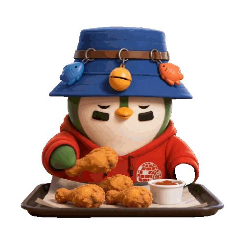 Happy Fried Chicken Sticker by ZaddyFi