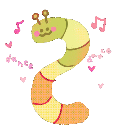 pkcutie dance dancing worm bug Sticker