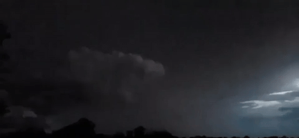 Lightning Crackles Across Kansas Sky