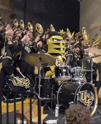 ucfknightro ucf drumming ucf knights central florida GIF