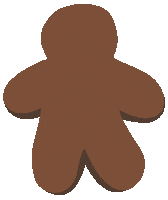 jordanphillipsart gingerbread man cute christmas christmas cookie gingerbread cookie Sticker