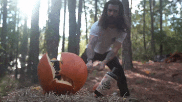 Pumpkin Smash GIF by Johnny Slicks