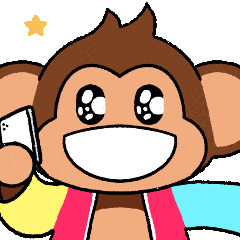 Happy Eyes Sticker by Chimpers