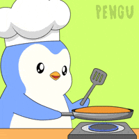 Penguin Cooking GIF by Pudgy Penguins