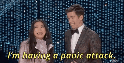 john mulaney im having a panic attack GIF by The Academy Awards