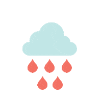 pulpwire rain weather cloud cbd Sticker