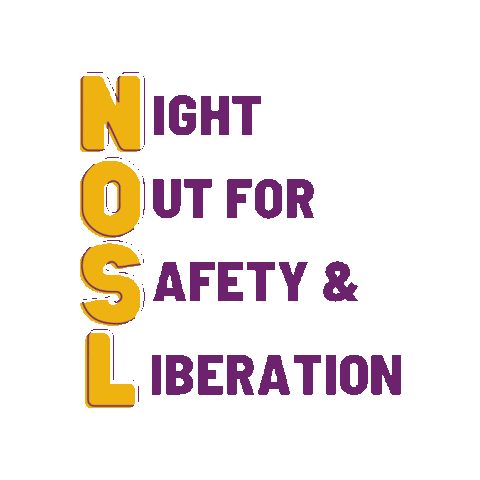 ellabakercenter safety night out nosl safetyis Sticker