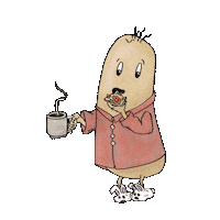 Coffee Pizza Sticker by WESENsART