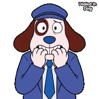 Scared Dog Sticker by VeeFriends