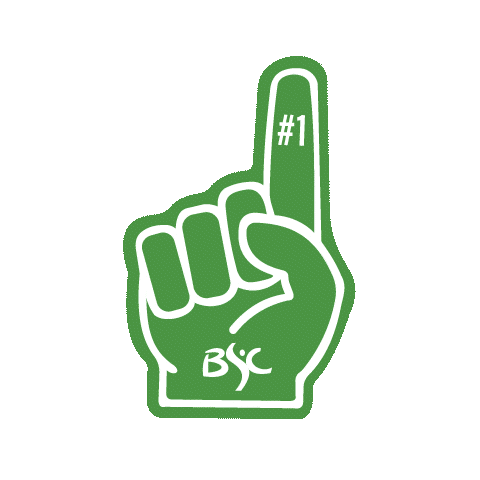 Athletics Foam Finger Sticker by BismarckStateCollege